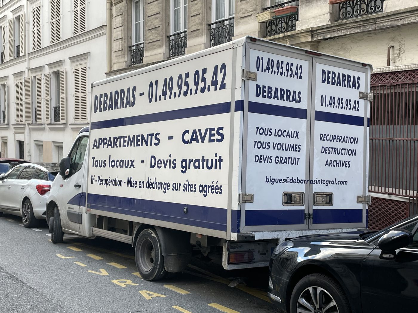 Chantier de débarras à Paris