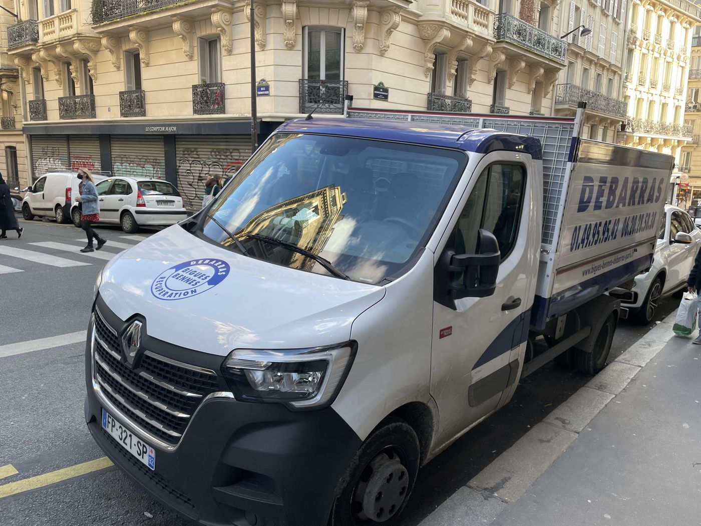 Encombrants évacués lors d'une intervention