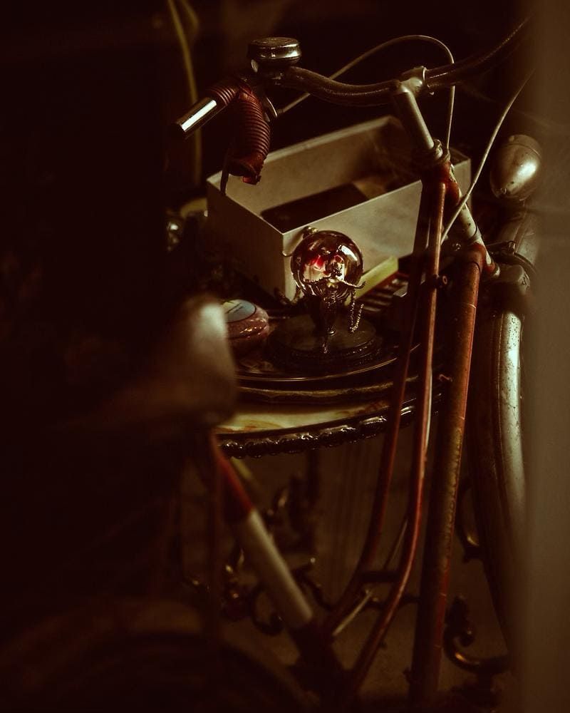 Vélo vintage récupéré lors d'un débarras